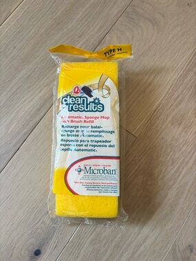 Quickie Microban Clean Result Sponge Mop Refill Type H Rare